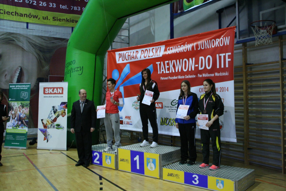 Medale ciechanowian podczas Pucharu Polski w taekwondo
