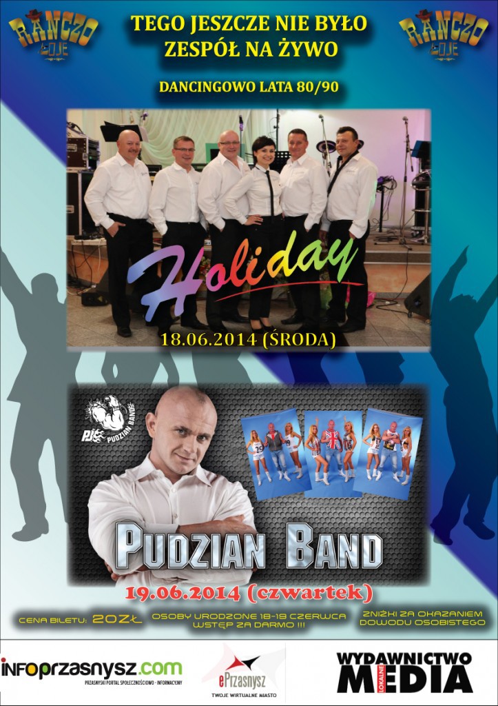 Holiday i Pudzian Band zagrają w dyskotece Ranczo Łoje!