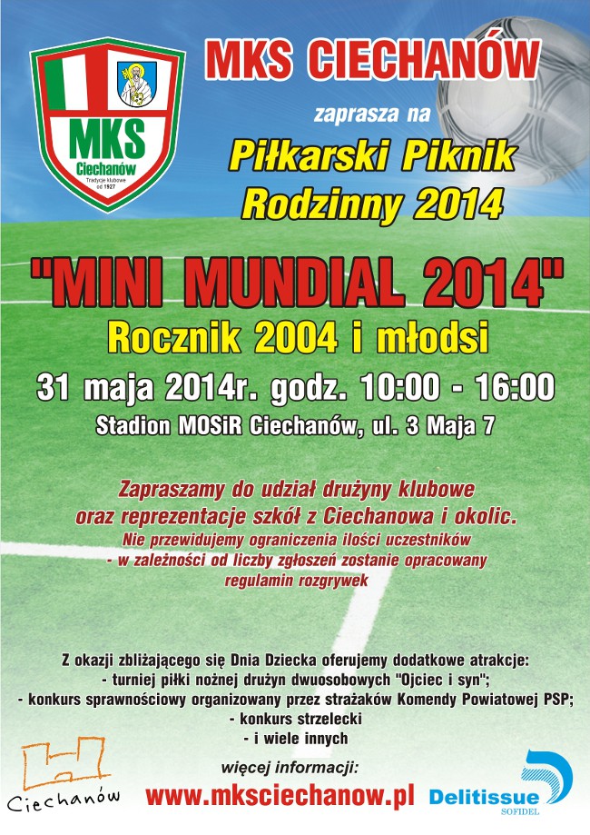 Zgłoś swoją drużynę i zagraj na mundialu! MKS Ciechanów zaprasza na piłkarski piknik