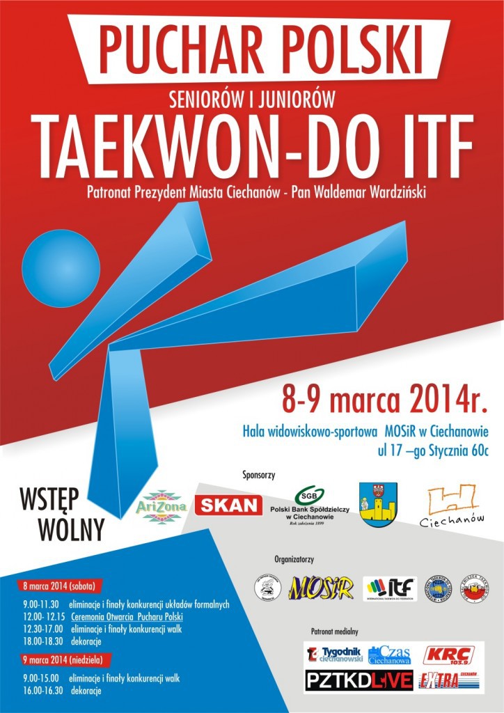 Puchar Polski w taekwondo po 12 latach wraca do Ciechanowa