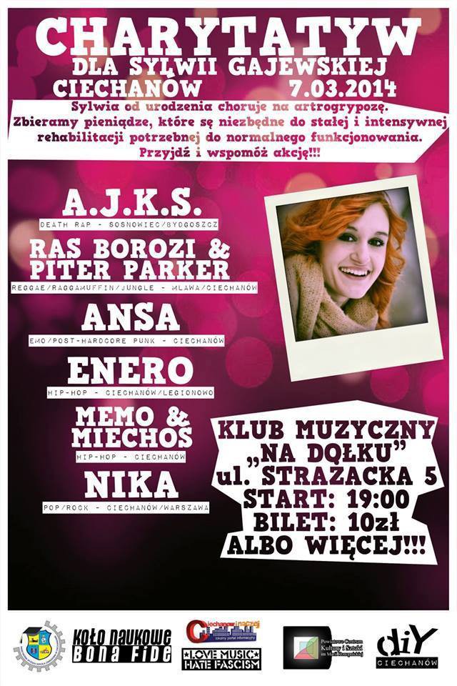 Koncert charytatywny dla Sylwii Gajewskiej już w piątek w Kawiarni Artystycznej!