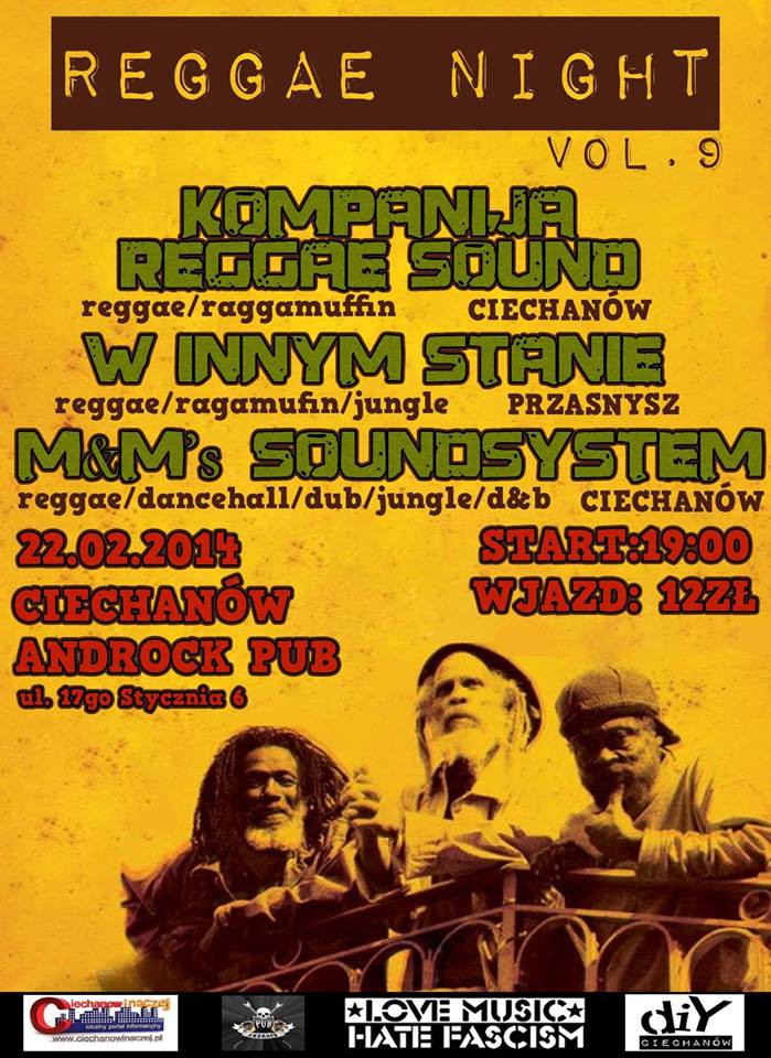 Czas na jamajskie rytmy w Androck Pub - w sobotę Reggae Night!