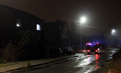 Pożar przy ul.Widnej w Ciechanowie