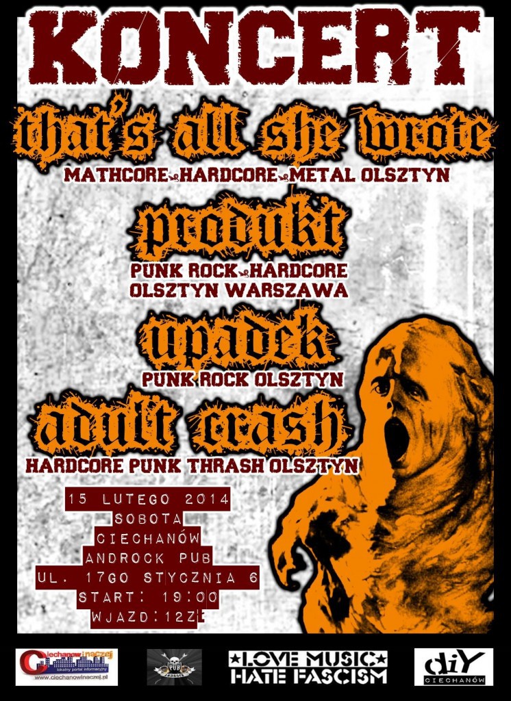 Cztery kapele w jeden wieczór - w sobotę koncert w Androck Pub