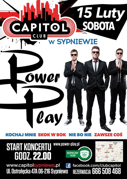Zespół Power Play wystąpi w sobotę w klubie Capitol