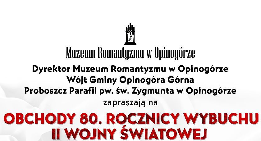 1 września w Muzeum Romantyzmu w Opinogórze.