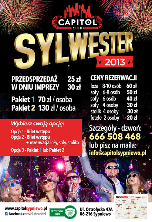 Sylwester w klubie Capitol!
