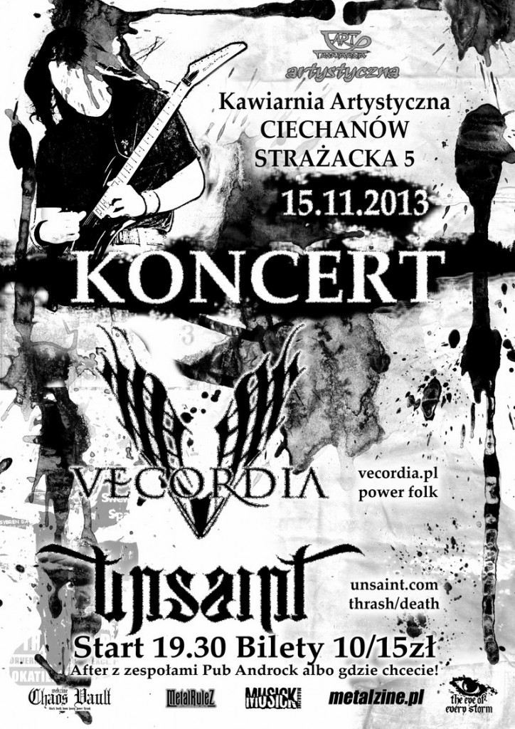 Ciechanowska Scena Muzyczna w piątek w Kawiarni Artystycznej