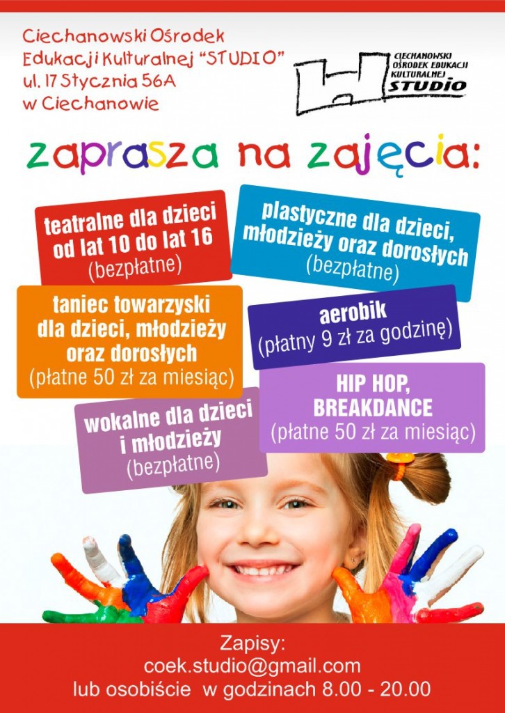 Weź udział w zajęciach w COEK Studio