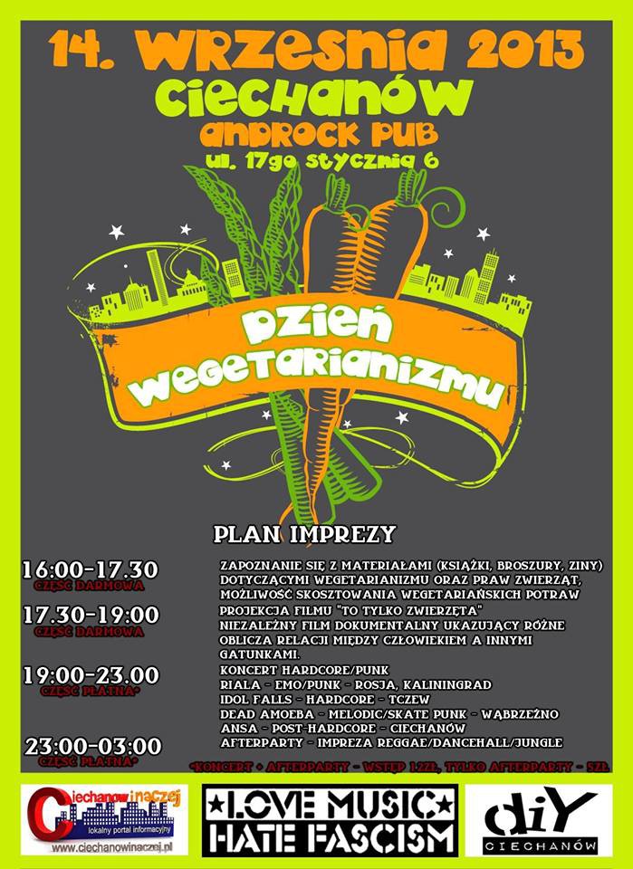 Dzień Wegetarianizmu w Ciechanowie - zaproszenie (wideo)