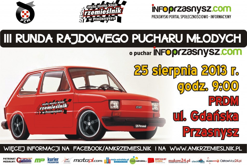 W niedzielę III Runda Rajdowego Pucharu Młodych