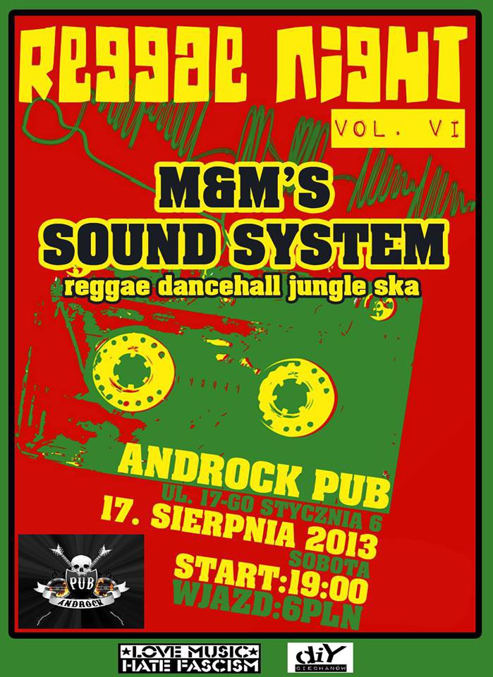 Reggae Night vol.6 w sobotę w Androck Pub!