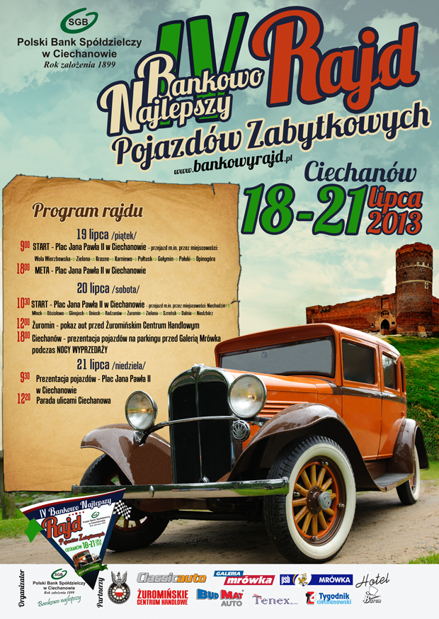 Zabytkowe pojazdy ponownie zawitają do Ciechanowa