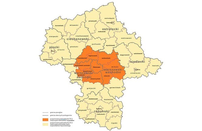 Podział statystyczny Mazowsza trafił do Eurostatu