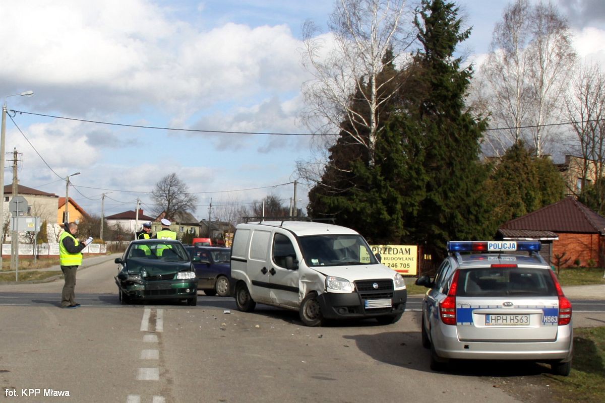 Wypadek na mławskiej obwodnicy 