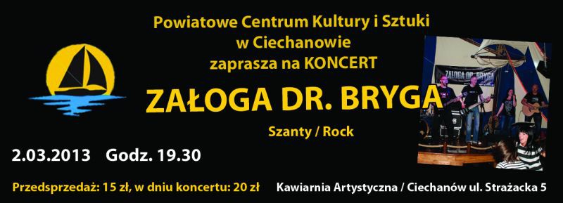 Wygraj podwójną wejściówkę na koncert ZAŁOGI DR. BRYGA