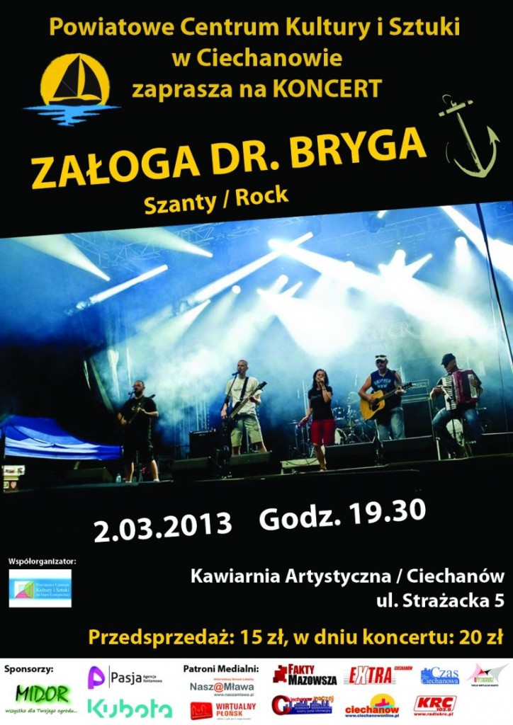Załoga Dr. Bryga - zaproszenie