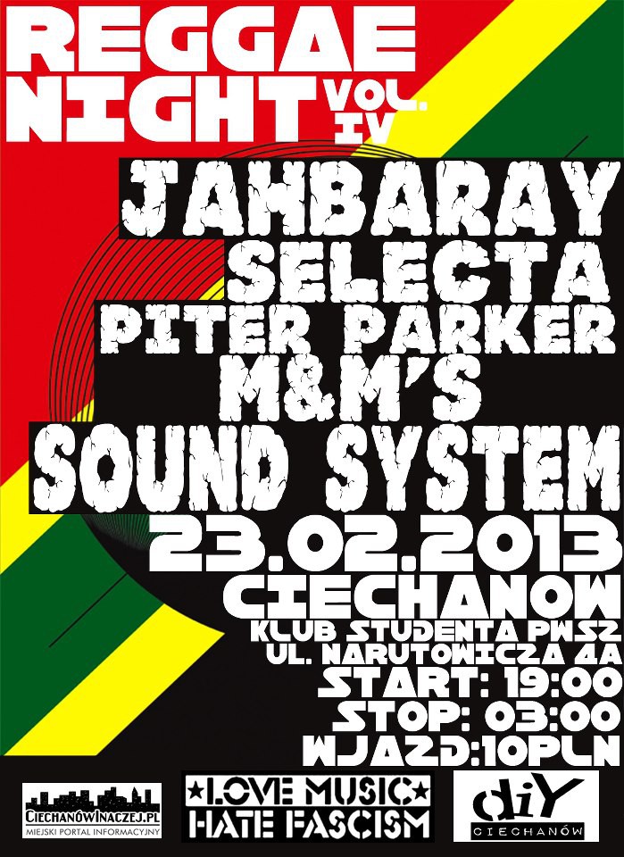 REGGAE NIGHT VOL. IV - NADCHODZI!!!
