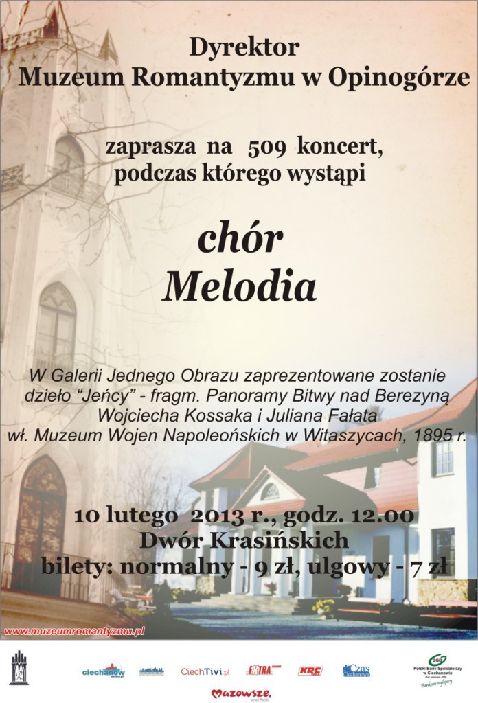 Zaproszenie na koncert w Opinogórze