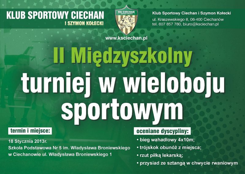 II MIĘDZYSZKOLNY TURNIEJ W WIELOBOJU SPORTOWYM