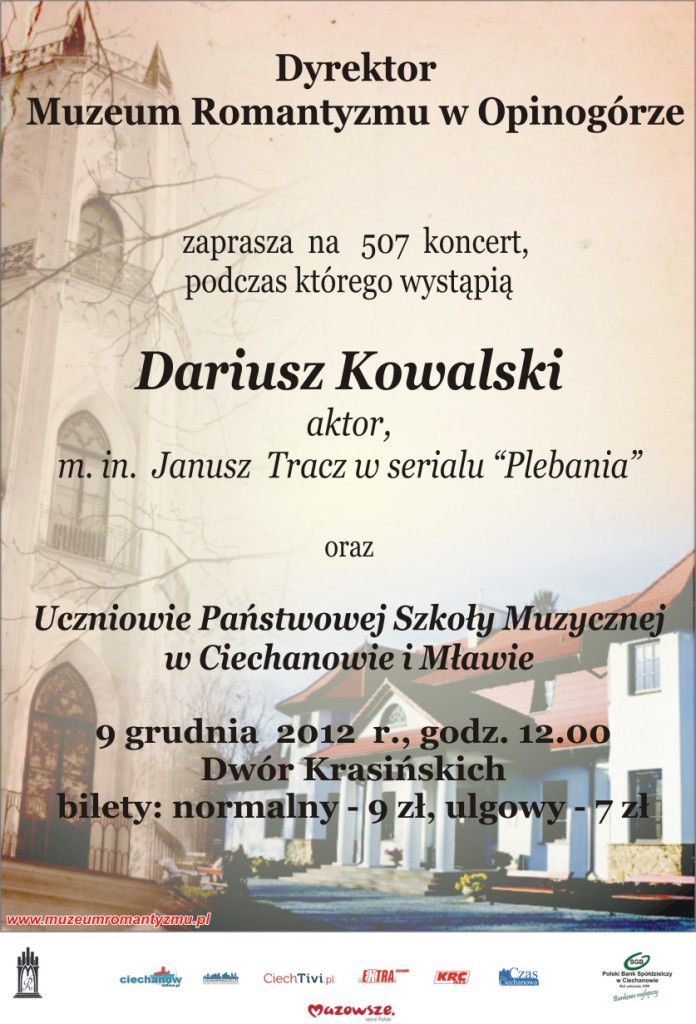 Grudniowy koncert w Opinogórze