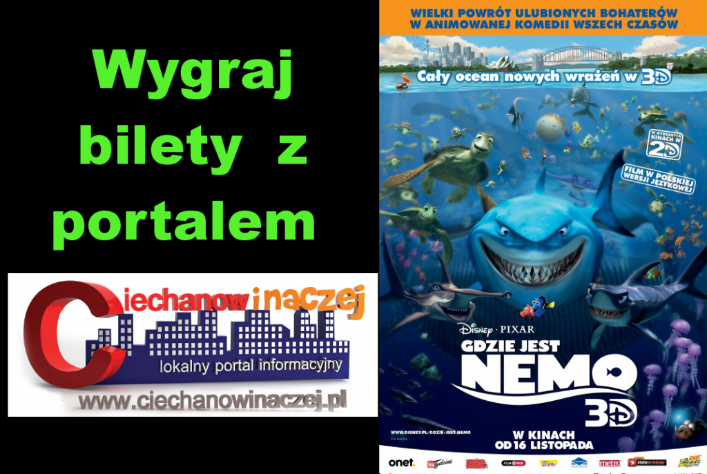 WYGRAJ BILETY NA: Gdzie jest Nemo? 3D