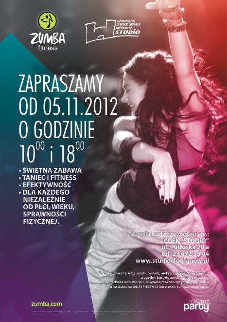 Nowe zajęcia w COEK STUDIO: ZUMBA i EGURROLA DANCE STUDIO