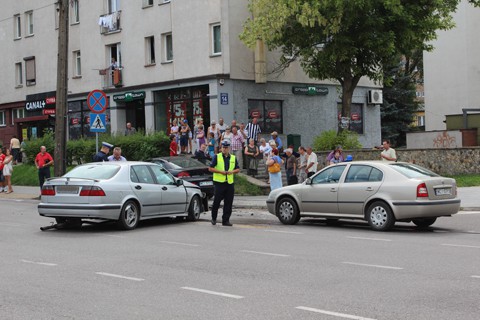 Groźna kolizja w centrum miasta.