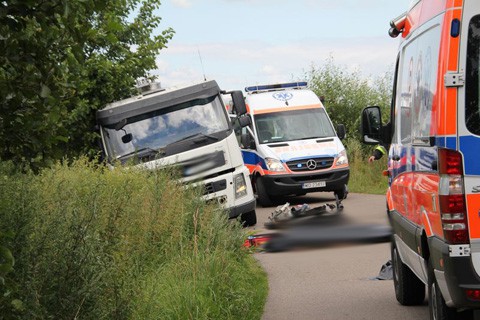 Dwóch nastolatków zginęło pod kołami ciężarówki