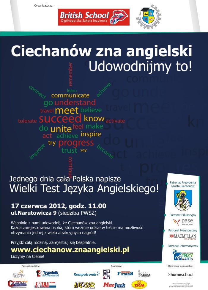 Sprawdzono czy Ciechanów zna Angielski