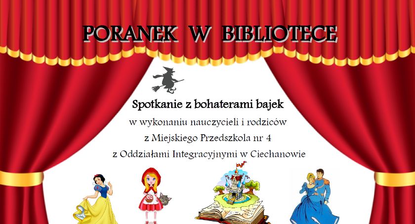 W ciechanowskiej bibliotece pojawią się bohaterowie bajek