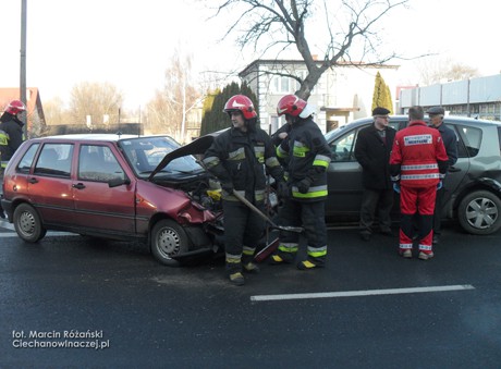 Kolizja drogowa na ul. 17 stycznia 