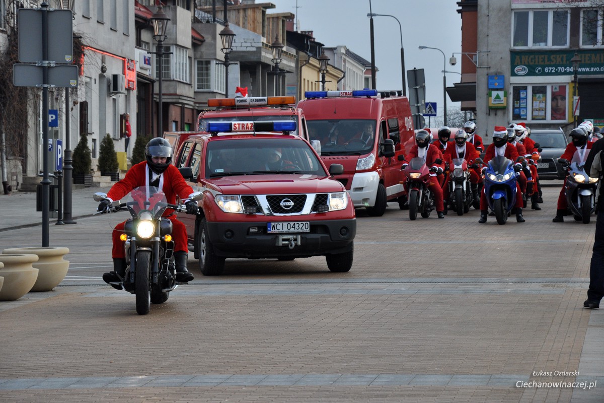 Mikołaje na motocyklach przynieśli radość i szczęście dzieciom