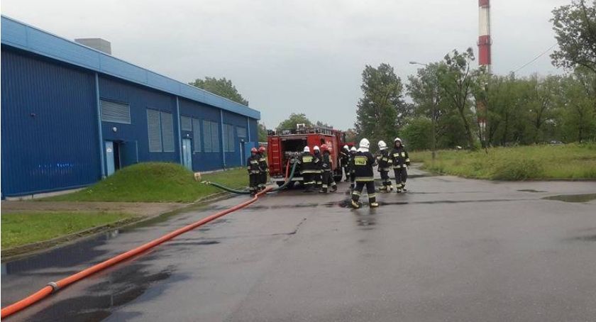 Pożar w drukarni na terenie Ciechanowa