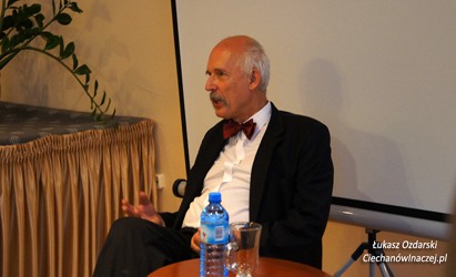 Janusz Korwin-Mikke w Ciechanowie - wywiad wideo