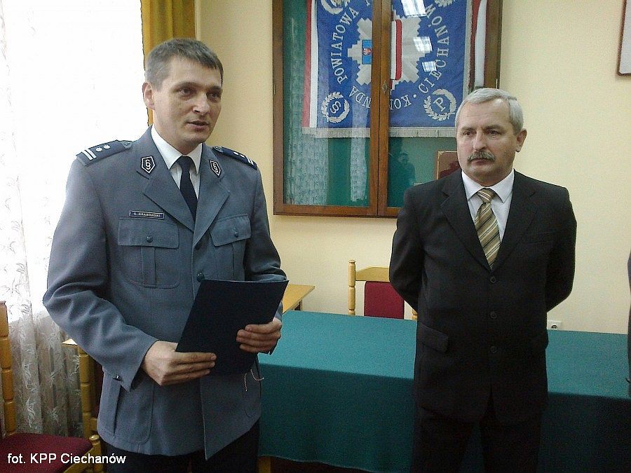 Kolejny policjant z Ciechanowa na emeryturze