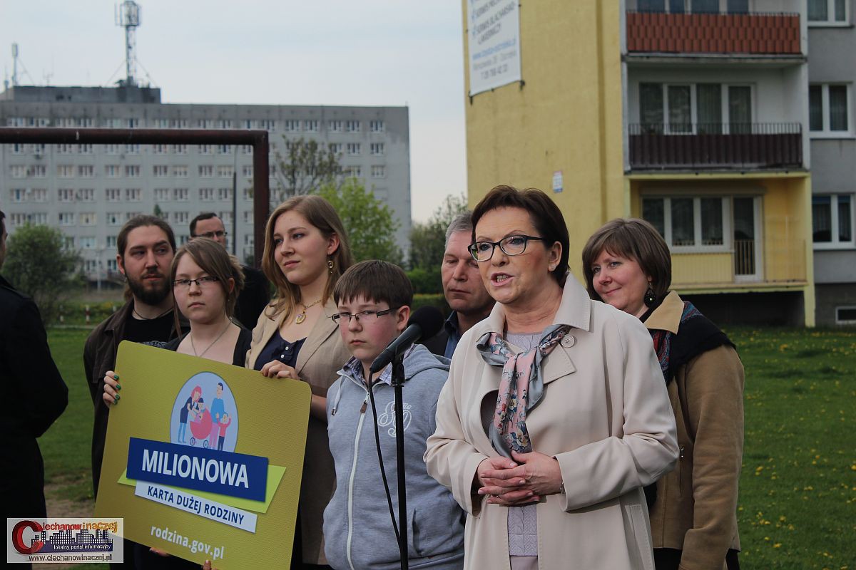 Premier Ewa Kopacz gościła w Ciechanowie (wideo/zdjęcia)