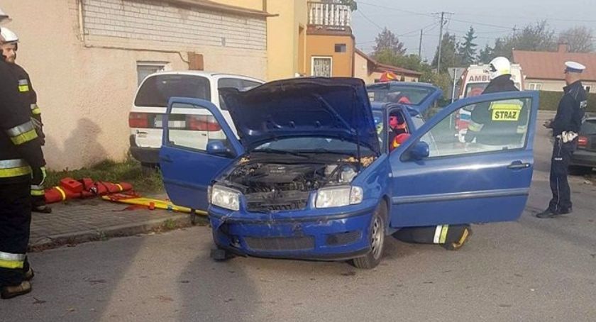 Wypadek w gminie Regimin. Jedna osoba ranna [zdjęcia]