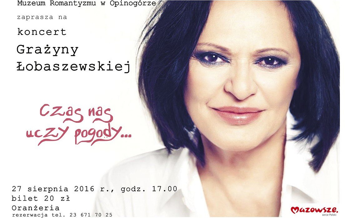 Grażyna Łobaszewska wystąpi w sobotę w Opinogórze