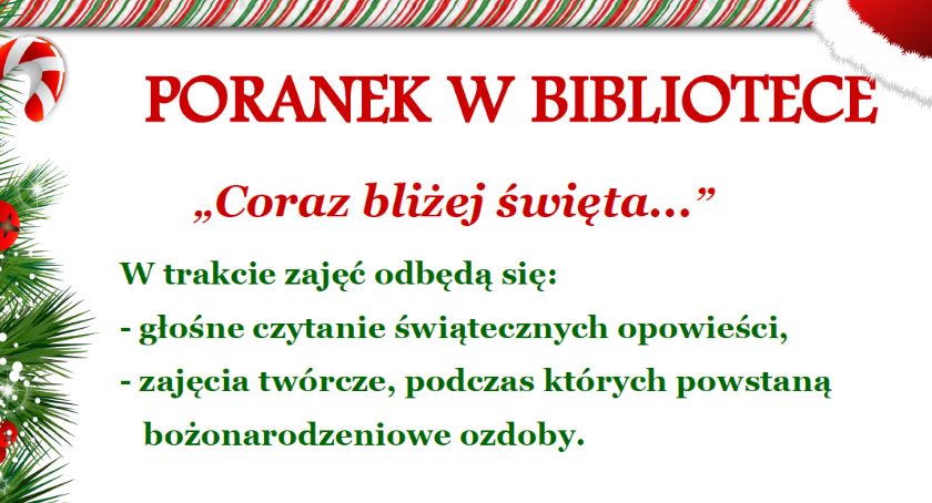 Świąteczny poranek w ciechanowskiej MBP