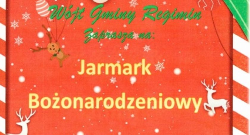 Jarmark Bożonarodzeniowy w gminie Regimin