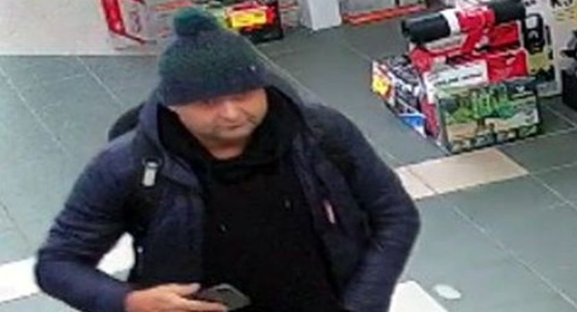 Złodziej w markecie budowlanym. Szuka go policja [zdjęcia]