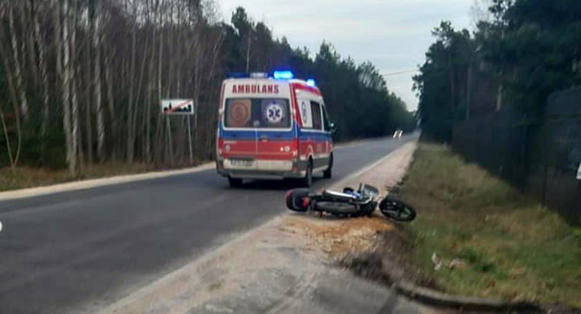 Stracił panowanie nad jednośladem. Był pijany