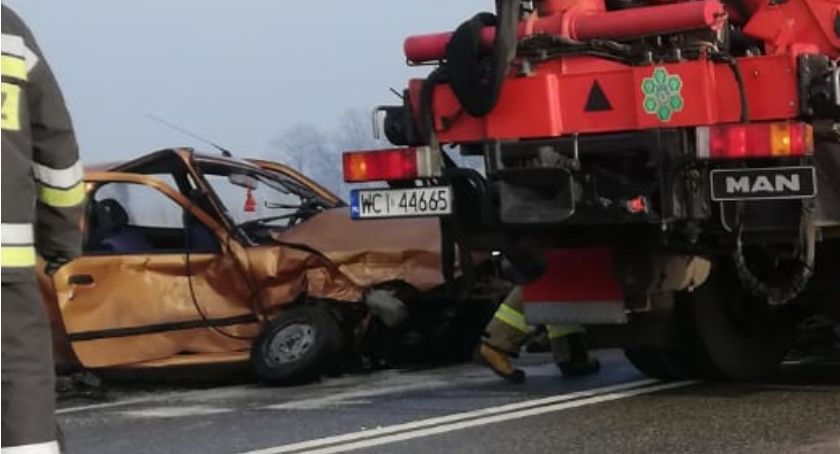 Poważny wypadek pod Gruduskiem