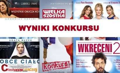 Wyniki konkursu: Wygraj bilety do kina!