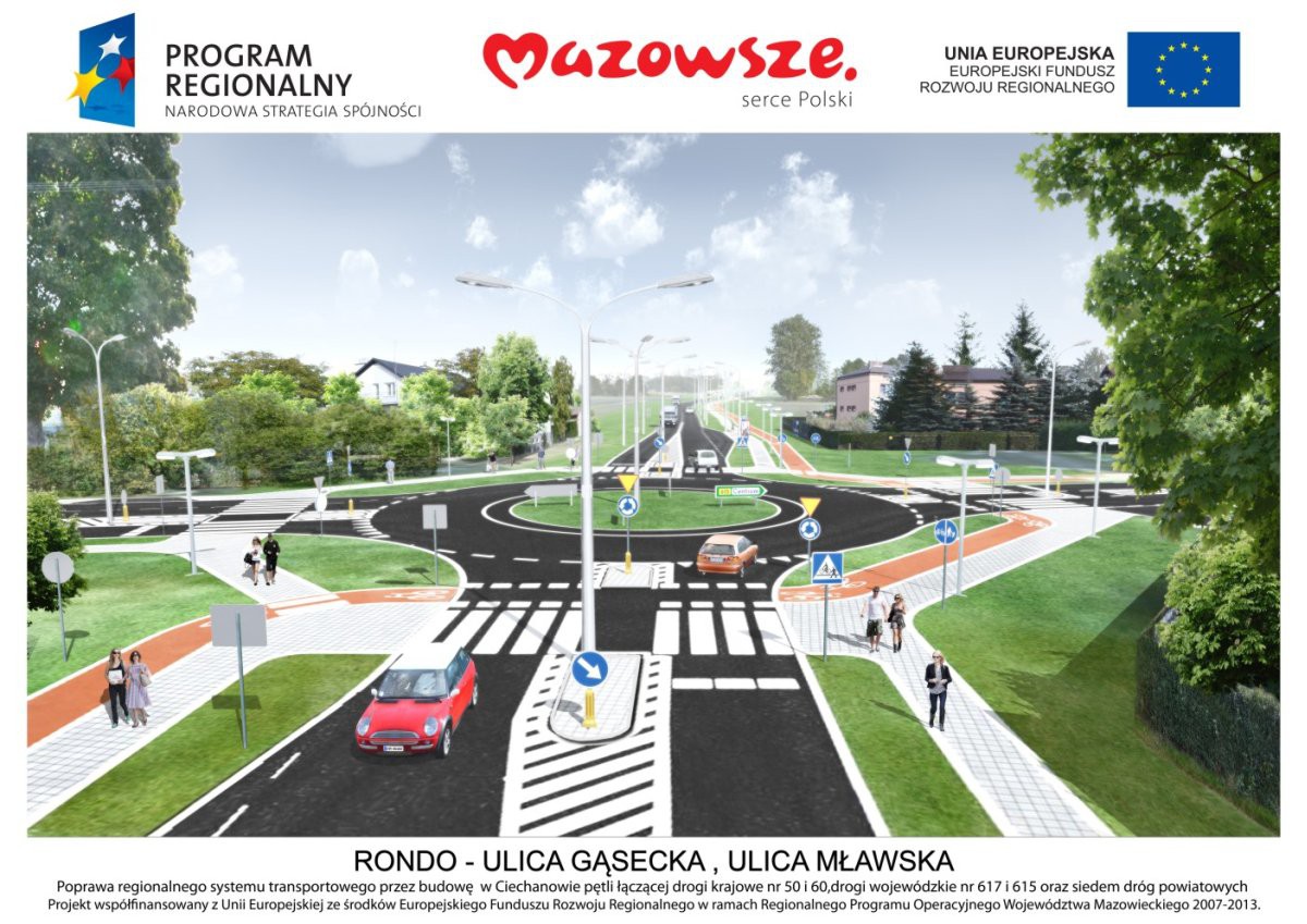 Wizualizacja pętli miejskiej w Ciechanowie