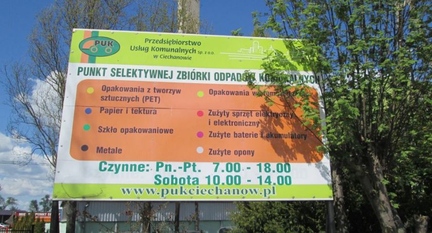 Ciechanowianie znów mogą oddawać odpady do PSZOK-u