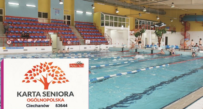 Seniorzy mogą za darmo skorzystać z basenu w Ciechanowie