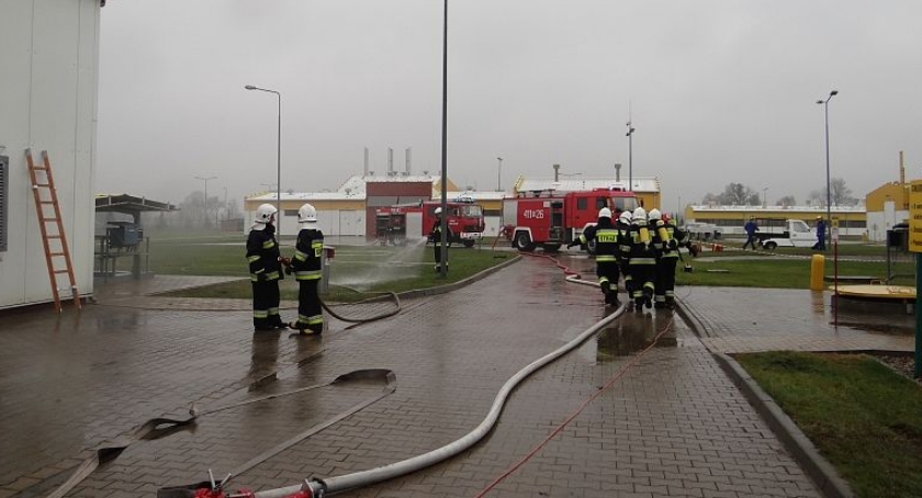 Straż pożarna w Tłoczni Gazu Ciechanów (zdjęcia)