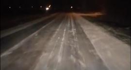 Wasze Info: Ślisko na drogach powiatowych w gminie Opinogóra Górna [wideo]